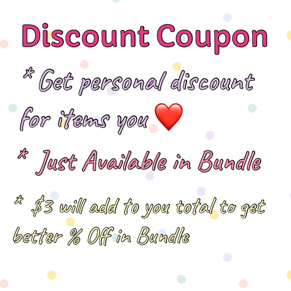 SELLER COUPON For BUNDLES